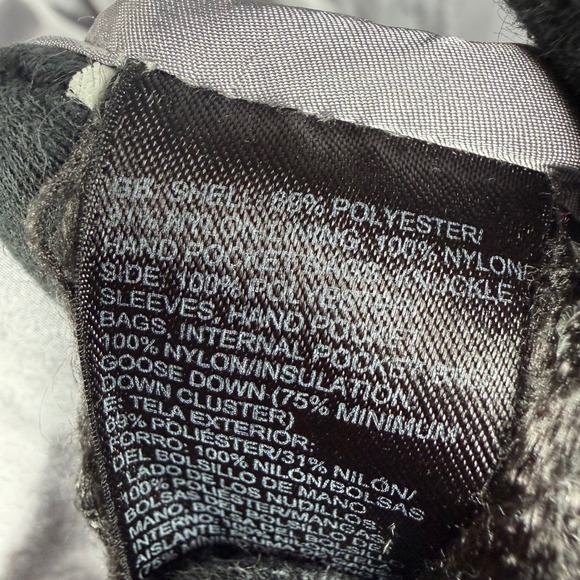 The North Face Miss Metro Down Parka Jacket Grey 550 Fill Hooded Womens Small - Picture 3 of 8